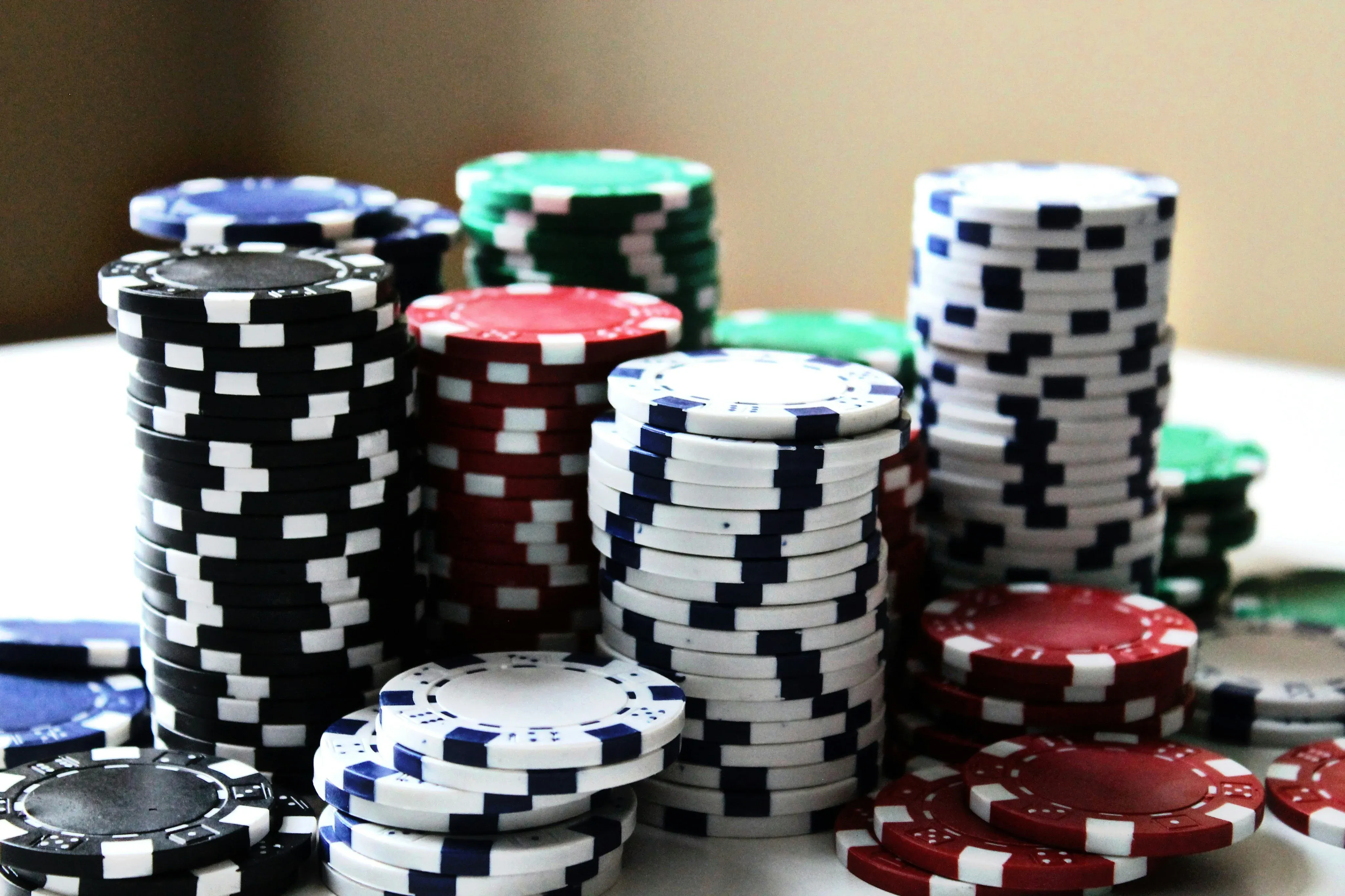 Casino slot reels showing RTP statistics
